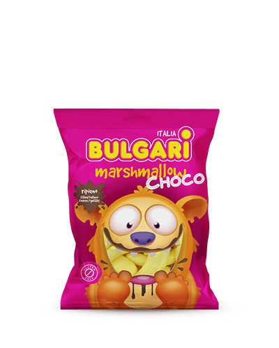 Bulgari Agostino Marshmallows - medium bag with bananas filled with chocolate
