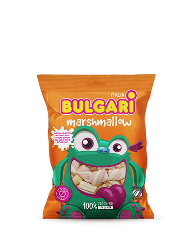 Bulgari Agostino Marshmallows - medium bag with extruded fruit-juice mix