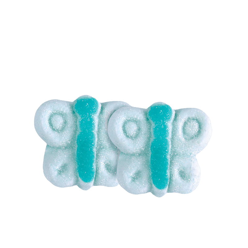 Bulgari Agostino Marshmallow - 3D blue butterfly