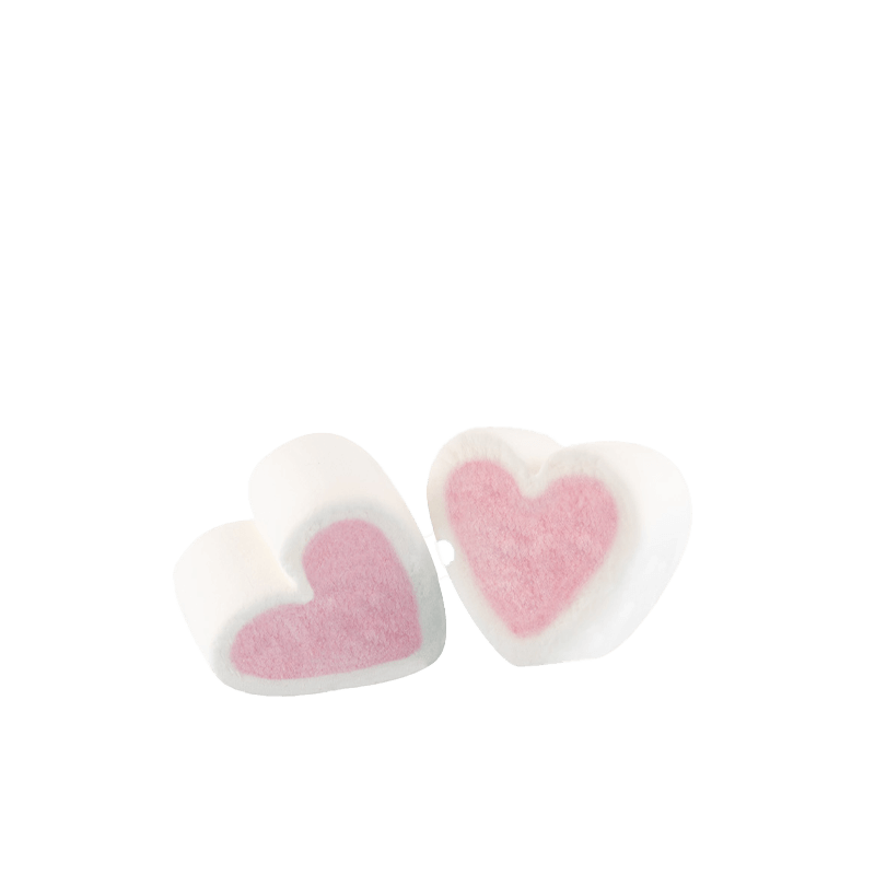 Bulgari Agostino Marshmallow - extruded pink hearts