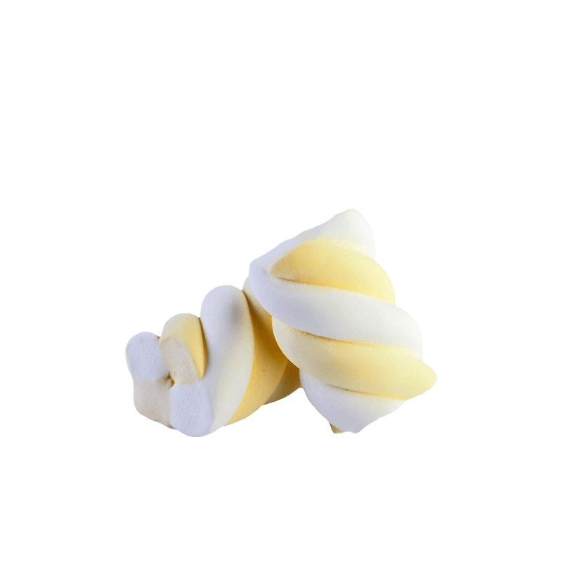 Bulgari Agostino Marshmallow - extruded braid white and yellow