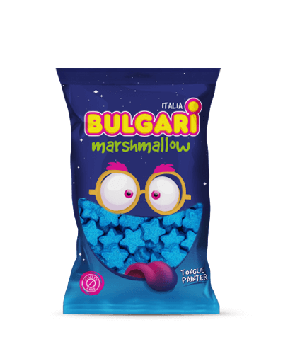 Bulgari Agostino Marshmallow - maxi bag with blue stars