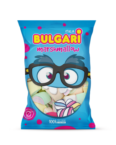 Bulgari Agostino Marshmallows - maxi bag with extruded slice mix of colors