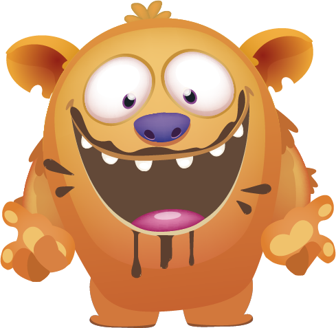 Bulgari Agostino Marshmallow - Orange monster covered in chocolate