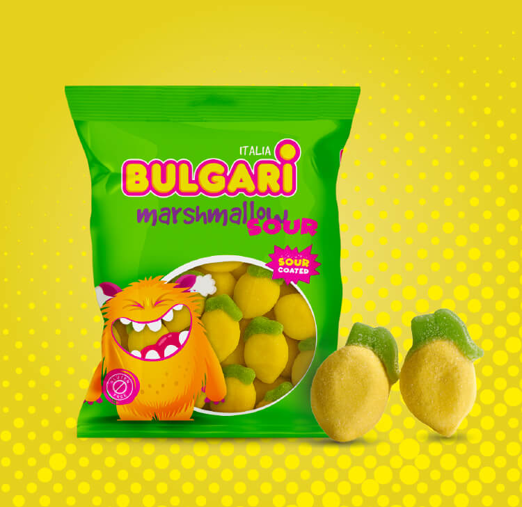 Bulgari Agostino - busta mini marshmallows con  limoni sour
